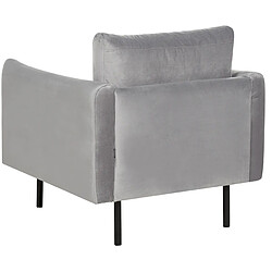 Acheter Beliani Fauteuil VINTERBRO Velours Gris