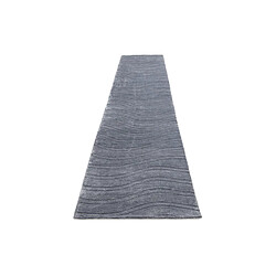 Avis Vidal Tapis de couloir en laine 396x79 gris Darya