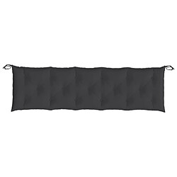 Acheter Maison Chic Coussin Confort | pouf | Coussin de banc de jardin noir 180x50x7 cm tissu oxford -GKD70135