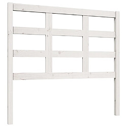 vidaXL Tête de lit blanc 105,5x4x100 cm bois massif de pin