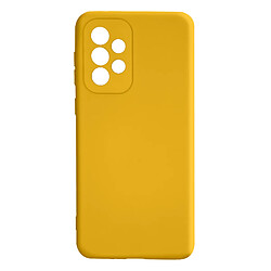 Avizar Coque Samsung Galaxy A33 5G Silicone Semi-rigide Finition Soft-touch Fine Jaune