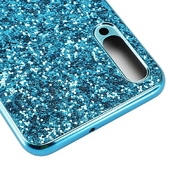 Acheter Wewoo Coque Souple TPU antichoc en poudre paillettée pour Galaxy A70 bleu