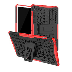 Wewoo Housse Coque antichoc TPU + PC pour Galaxy Tab S5eavec support Rouge