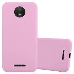 Cadorabo Coque Motorola MOTO C Etui en Rose