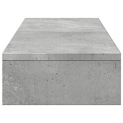 Acheter vidaXL Support de moniteur élévateur réglable gris béton