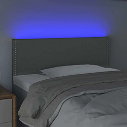 Avis Maison Chic Tête de lit scandinave à LED,meuble de chambre Gris clair 100x5x78/88 cm Tissu -MN34211