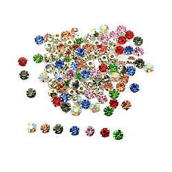 Acheter 100x Lot Multicolore Coudre Sur Strass Embellissements Bijoux Fabrication