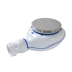 bonde de douche - d90 mm - turboflow 2 - tb21 - capot abs chromé - nicoll 0205700