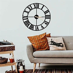 DEKORY Horloge murale vintage metal 50cm