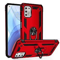 Coque en TPU Anti-chute hybride avec béquille rouge pour votre Motorola Moto G Stylus (2021)