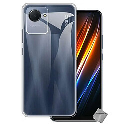 Htdmobiles Coque pour Realme C30 / Narzo 50i Prime - housse etui silicone gel fine + film ecran - TRANSPARENT TPU