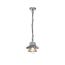 Elstead Lighting Applique murale extérieur Copenhagen Verre transparent,acier inoxydable 304 Argent