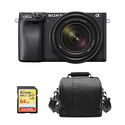 SONY A6400 Black KIT SEL 18-135MM F3.5-5.6 OSS Black + 64GB SD card + camera Bag