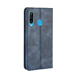 Acheter Wewoo Housse Coque Boucle magnétique rétro Crazy Horse Texture en cuir à rabat horizontal pour Huawei Maimang 8avec support et fentes cartes et cadre photo bleu