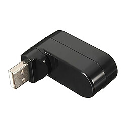 Adaptateur de Répartiteur de Moyeu Rotatif USB 2.0, élégant Port Mâle USB-A Vers 3 USB-A