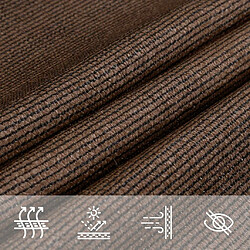 Acheter vidaXL Voile d'ombrage 160 g/m² Marron 4/5x3 m PEHD