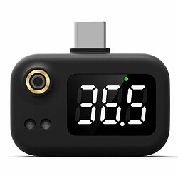 Justgreenbox Mini thermomètre infrarouge intelligent portatif sans contact avec téléphone portable intelligent - T6112211958576