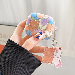 Avis GUPBOO Airpods Coque Housse Étui Protecteur Compatible pour AirPods1/2-mignon fleur ours petit lapin dessin animé fille