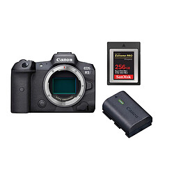 Canon EOS R5 Body+SanDisk 256GB Extreme Pro CF CFexpress Card Type B+Batterie LP-E6NH