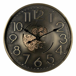 BigBuy Home Horloge Murale Doré Fer 60 x 8 x 60 cm