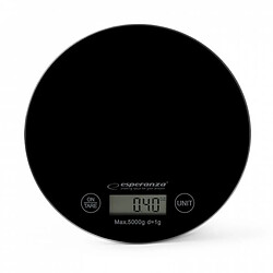 balance de cuisine Esperanza EKS003K Noir 5 kg