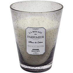 The Home Deco Factory Bougie parfumée pot en verre bulle gris clair 18.5 x 23 cm.