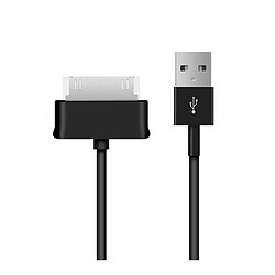 Cable de charge data USB chargeur rapide pour Samsung Galaxy Tab 2 10.1 GT-P5110 16GB Couleur Noir - Visiodirect-