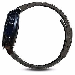 Bracelet en métal une perle noir pour votre Garmin Move Luxe/Move Style/Move 3/Move Venu 20mm