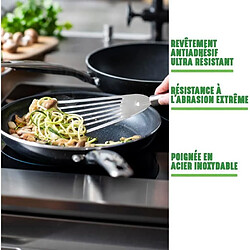 GREENCHEF Berlin Rocks Wok - Tous feux + induction - O 28 cm - Ceramique