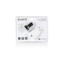 Chargeur USB Voiture + Mur Ewent EW1206