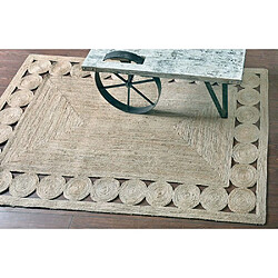 The Rug Republic Tapis en jute naturelle Begonia 230 x 160 cm.