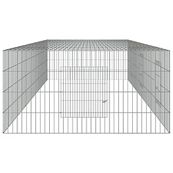 Acheter vidaXL Cage à lapin 3 panneaux 325x109x54 cm Fer galvanisé