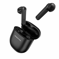 Casque Borofone BE49 TWS 5.0 BT avec commande tactile, batte longue durée de 3,5 heures. la vie Noir