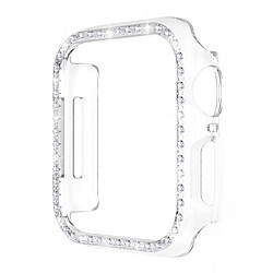 Coque en TPU ENKAY électroplaqué, décor de strass, transparent pour votre Apple Watch Series 7 45mm