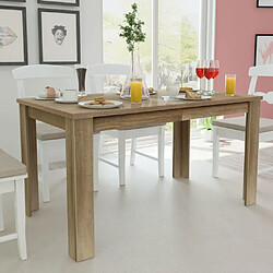 Maison Chic Table de salle à manger,Table à dîner 140 x 80 x 75 cm chêne -GKD15497