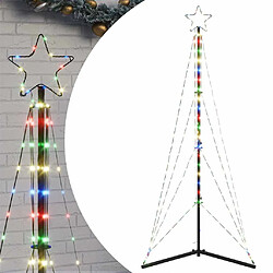 vidaXL Guirlande de sapin de Noël 363 LED colorées 180 cm