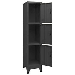 Acheter vidaXL Armoire à casiers Anthracite 38x45x180 cm Acier