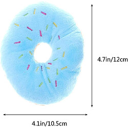 Jouets en peluche durables en forme de donuts pour chiens - amusant et grinçant
