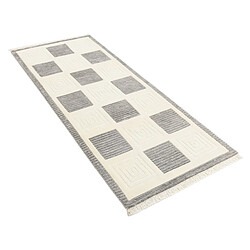 Vidal Tapis de couloir en laine 203x79 beige Darya