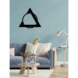 EPIKASA Décoration Murale en Métal Triangles 10 pas cher