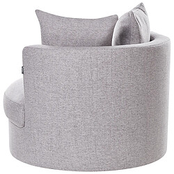 Beliani Fauteuil DALBY Tissu Gris clair pas cher