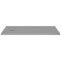 Avis vidaXL Receveur de douche SMC Gris 120x70 cm