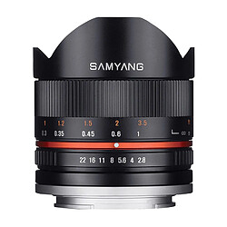 SAMYANG 8 mm f/2.8 UMC CS II FishEye pour FUJIFILM X