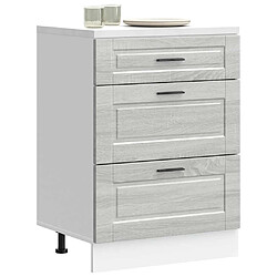 vidaXL Armoire de cuisine Porto sonoma gris bois d'ingénierie