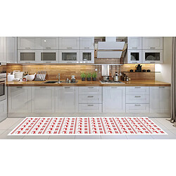 Alter Chemin de cuisine, 100% Made in Italy, Tapis résistant aux taches avec impression numérique, Tapis antidérapant et lavable, Modèle de Noël - Cain, cm 280x52