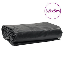 vidaXL Bâche anthracite 3,5x5 m 650 g/m² pas cher