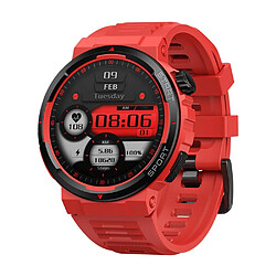 Yonis Montre Connectée Fitness Rouge Ultra HD