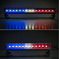 93mm longueur 12 leds toit lumières barre pour 1/16 1/12 camions rc b blanc bleu rouge