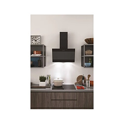 Acheter Hotte décorative inclinée 60cm 647m3/h noir - ihvp66lmk - INDESIT