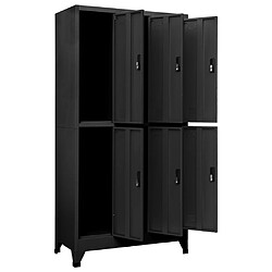 Acheter vidaXL Armoire à casiers Anthracite 90x45x180 cm Acier